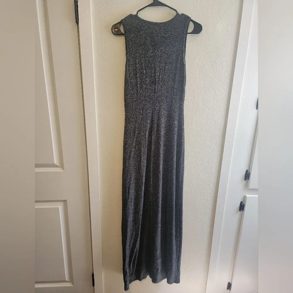 Abercrombie Fitch Knotted Ruched Sleevless Maxi Dress Medium Stretch